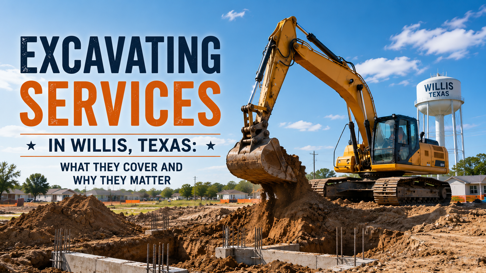 Excavating Services in Willis, Texas: What They Cover and Why They Matter